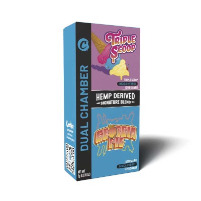 Dual Chamber Vape 99% Signature Blend - Triple Scoop & Georgia Pie COOKIES (Box of 10 units)