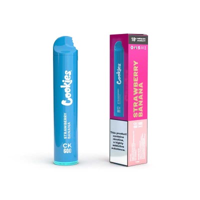 Nicotine Puff 600 Strawberry Banana COOKIES (1 Box of 10 units)