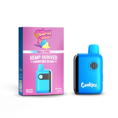 TRIPLE SCOOP - VAPES 5G INFUSED - COOKIES® - (BOX OF 5 UNITS)