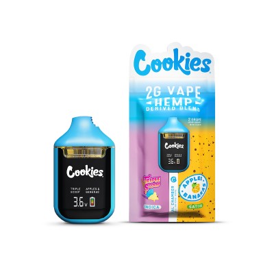 TRIPLE SCOOP & APPLES AND BANANAS - DUAL CHAMBER VAPE 2G INFUSED - COOKIES® - (BOX OF 5 UNITS)